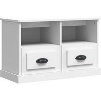 Vidaxl Tv Cabinet White 80X35X50 Cm Engineered Wood, White