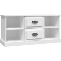 Vidaxl Tv Cabinet White 99.5X35.5X48 Cm Engineered Wood, White