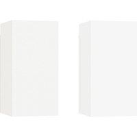 Vidaxl Tv Cabinets 2 Pcs White 30.5X30X60 Cm Engineered Wood, White