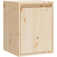 Vidaxl Wall Cabinet 30X30X40 Cm Solid Wood Pine, Brown