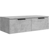 Vidaxl Wall Cabinet Concrete Grey 68X30X20 Cm Engineered Wood, Grey
