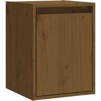 Vidaxl Wall Cabinet Honey Brown 30X30X40 Cm Solid Wood Pine, Brown