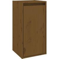vidaXL Wall Cabinet Honey Brown 30x30x60 cm Solid Wood Pine, Brown