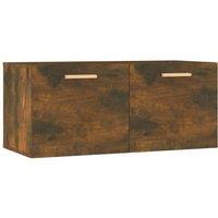 Vidaxl Wall Cabinet Smoked Oak 80X35X36.5 Cm Engineered Wood, Brown