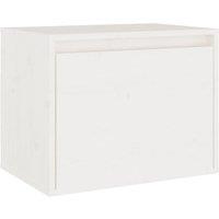 vidaXL Wall Cabinet White 45x30x35 cm Solid Pinewood, White