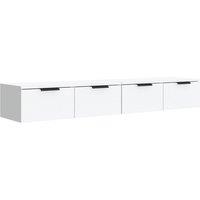 Vidaxl Wall Cabinets 2 Pcs White 68X30X20 Cm Engineered Wood, White