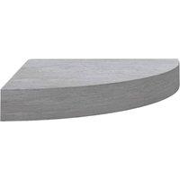 Vidaxl Wall Corner Shelf Concrete Grey 35X35X3.8 Cm Mdf, Grey