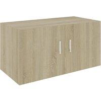 Vidaxl Wall Mounted Cabinet Sonoma Oak 80X39X40 Cm Engineered Wood, Brown