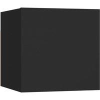 Vidaxl Wall Mounted Tv Cabinet Black 30.5X30X30 Cm, Black
