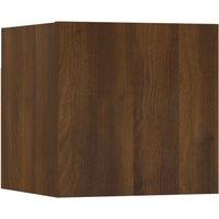 Vidaxl Wall Mounted Tv Cabinet Brown Oak 30.5X30X30 Cm, Brown