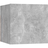 Vidaxl Wall Mounted Tv Cabinet Concrete Grey 30.5X30X30 Cm, Grey