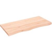 Vidaxl Wall Shelf 100X50X4 Cm Untreated Solid Wood Oak, Brown