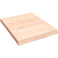 Vidaxl Wall Shelf 40X50X4 Cm Untreated Solid Wood Oak, Brown