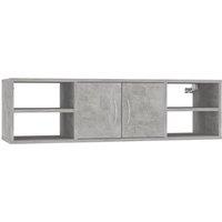 Vidaxl Wall Shelf Concrete Grey 102X30X29 Cm Engineered Wood, Grey