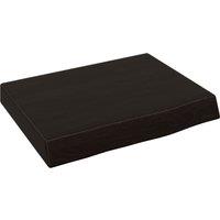 Vidaxl Wall Shelf Dark Grey 40X30X6 Cm Treated Solid Wood Oak, Brown