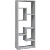 Vidaxl Wall Shelf Grey Sonoma 36X16X90 Cm Engineered Wood, Grey