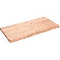 Vidaxl Wall Shelf Light Brown 120X60X4 Cm Treated Solid Wood Oak, Brown
