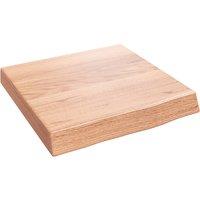 Vidaxl Wall Shelf Light Brown 40X40X6 Cm Treated Solid Wood Oak, Brown