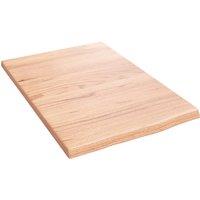 Vidaxl Wall Shelf Light Brown 40X60X2 Cm Treated Solid Wood Oak, Brown