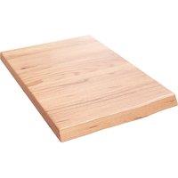 Vidaxl Wall Shelf Light Brown 40X60X4 Cm Treated Solid Wood Oak, Brown