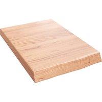 Vidaxl Wall Shelf Light Brown 40X60X6 Cm Treated Solid Wood Oak, Brown