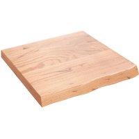 Vidaxl Wall Shelf Light Brown 60X60X6 Cm Treated Solid Wood Oak, Brown