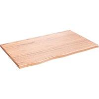 Vidaxl Wall Shelf Light Brown 80X50X2 Cm Treated Solid Wood Oak, Brown