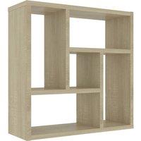 Vidaxl Wall Shelf Sonoma Oak 45.1X16X45.1 Cm Engineered Wood, Brown