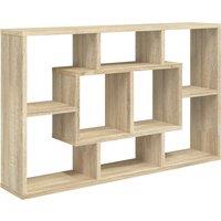 Vidaxl Wall Shelf Sonoma Oak 85X16X52.5 Cm Engineered Wood, Brown