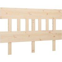 Vidaxl Bed Headboard 203.5X3X81 Cm Solid Wood Pine, Brown