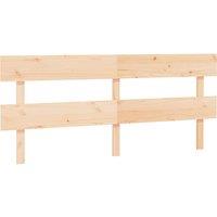 Vidaxl Bed Headboard 204X3X81 Cm Solid Wood Pine, Brown