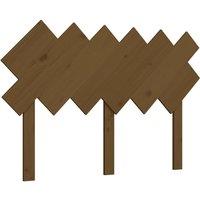 Vidaxl Bed Headboard Honey Brown 122.5X3X80.5 Cm Solid Wood Pine, Brown