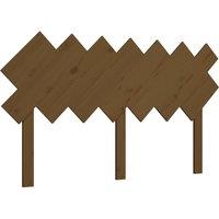 Vidaxl Bed Headboard Honey Brown 151.5X3X81 Cm Solid Wood Pine, Brown
