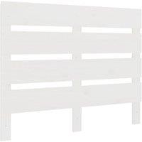 Vidaxl Headboard White 75X3X80 Cm Solid Wood Pine, White