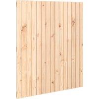 Vidaxl Wall Headboard 95.5X3X110 Cm Solid Wood Pine, Brown
