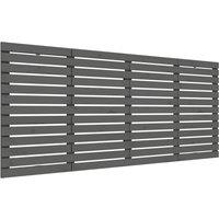 Vidaxl Wall Headboard Grey 166X3X91.5 Cm Solid Wood Pine, Grey
