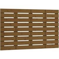 Vidaxl Wall Headboard Honey Brown 96X3X63 Cm Solid Wood Pine, Brown