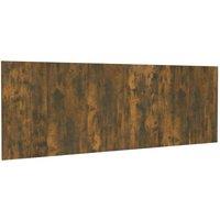 Vidaxl Wall Headboard Smoked Oak 240X1.5X80 Cm Engineered Wood, Brown