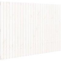 Vidaxl Wall Headboard White 159.5X3X110 Cm Solid Wood Pine, White
