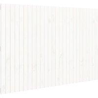 Vidaxl Wall Headboard White 166X3X110 Cm Solid Wood Pine, White