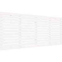 Vidaxl Wall Headboard White 166X3X91.5 Cm Solid Wood Pine, White