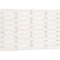 Vidaxl Wall Headboard White 81X3X63 Cm Solid Wood Pine, White
