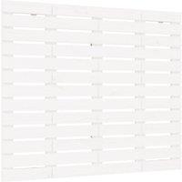 Vidaxl Wall Headboard White 81X3X91.5 Cm Solid Wood Pine, White