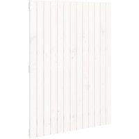 Vidaxl Wall Headboard White 82.5X3X110 Cm Solid Wood Pine