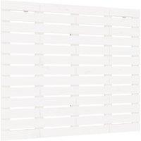 Vidaxl Wall Headboard White 96X3X91.5 Cm Solid Wood Pine, White