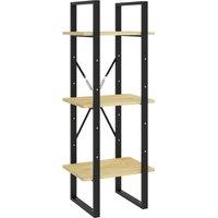 Vidaxl 3-tier Book Cabinet 40X30X105 Cm Solid Pinewood, Brown