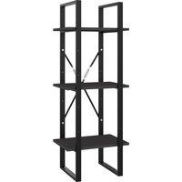 Vidaxl 3-tier Book Cabinet Grey 40X30X105 Cm Engineered Wood, Grey