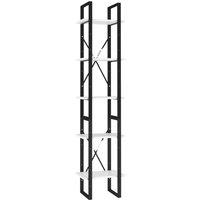 Vidaxl 5-tier Book Cabinet White 40X30X175 Cm Engineered Wood, White