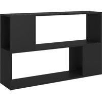 Vidaxl Book Cabinet Black 100X24X63 Cm Engineered Wood, Black