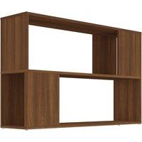 Vidaxl Book Cabinet Brown Oak 100X24X63 Cm Engineered Wood, Brown